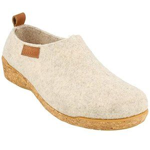 Taos Footwear 8-8.5 Women's Oatmeal Wonderwool Clog